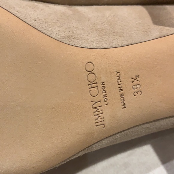 NWOB Jimmy Choo Jessie block heel pump antique rose ( beige ) 39 1/2 - Picture 7 of 10